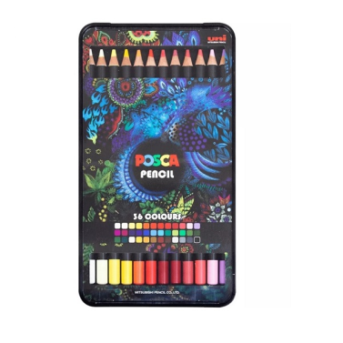 Estojo Lápis de Cor C/36 Posca Kpe-200/36 Uniball